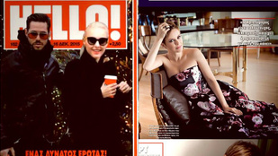 Osvárt Andrea a görög Hello magazinban sztárkodik
