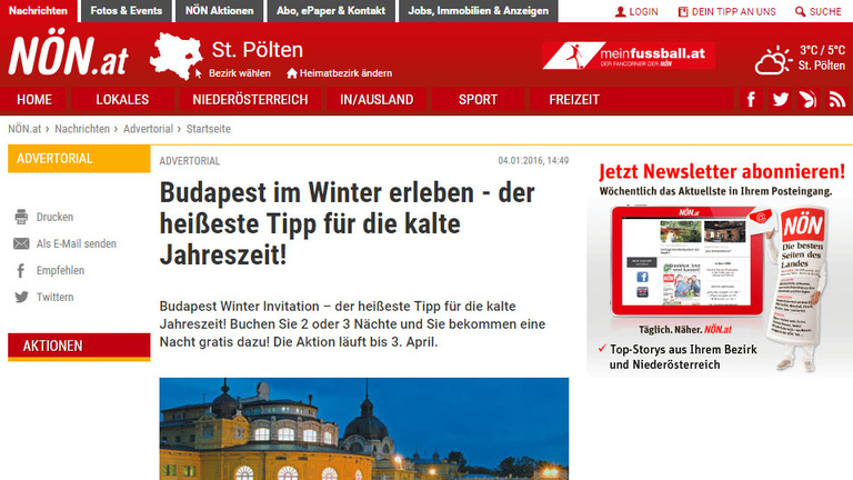 Odavan Magyarországért az osztrák sajtó, de csak mert a Magyar Turizmus megvette a cikkeket kilóra