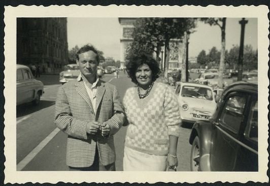Avec Soleika, Paris, années 60.