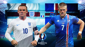 Izlandé az Eb meglepetése, kiütötték Angliát a nyolcaddöntőben