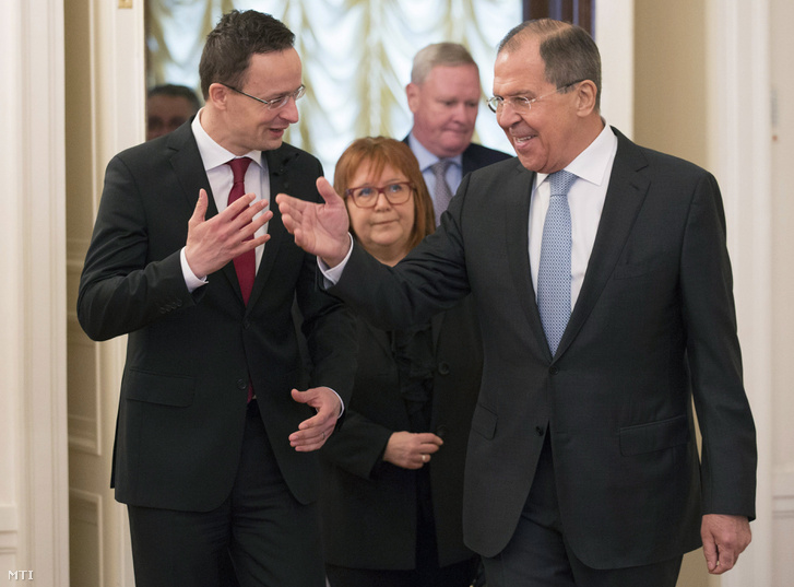 Szíjjártó Péter magyar, és Szergej Lavrov orosz külügyminiszter találkozója 2017. január 23-án Moszkvában