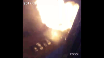 Felrobbant egy autó Újpesten