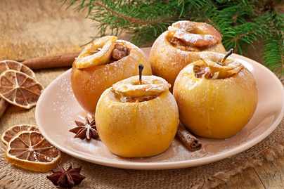Mézes-diós sült alma: a legegyszerűbb téli édesség