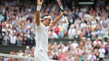Federer tizenegyedszerre is döntős Wimbledonban