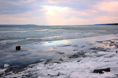 Óriás jégtáblák a Balatonon: káprázatos szépségű a magyar tó téli ruhában