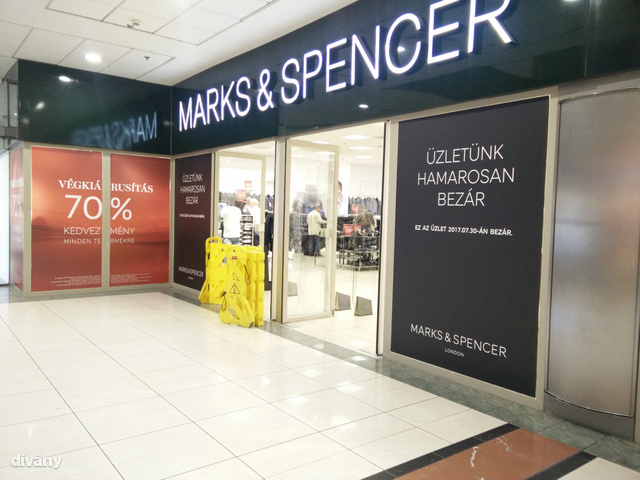 Július 30-án az utolsó hazai Marls&Spencer üzlet is bezár.