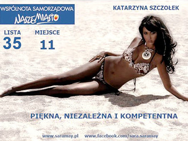 Bikinis képekkel akar a varsói városi tanácsba jutni az énekesnő