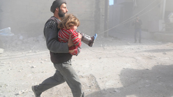 Rákos gyerekeket is evakuálnak az ostromlott szíriai városból