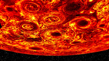 Csodálatos örvények rejlenek a Jupiter felhői alatt