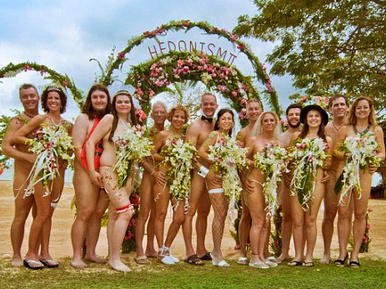 Csoportos nudista esküvő volt Jamaicán