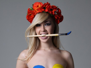24 lett Szása, a legszebb FEMEN-aktivista