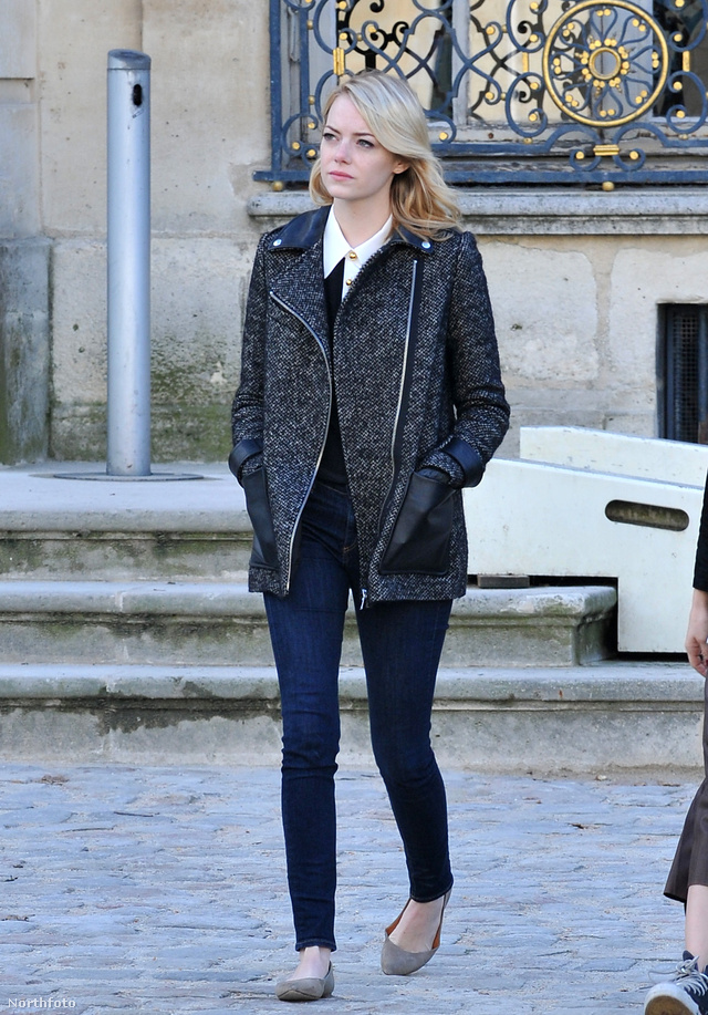 Emma Stone hétköznapi stílusú szerelésben ment szemügyre venni a párizsi Rodin Museumot