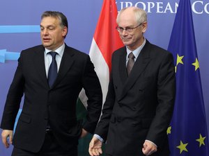 Jegybankelnök-jelöltjéről beszélt Orbán