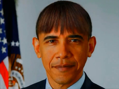 Ilyen lenne Barack Obama a felesége hajával