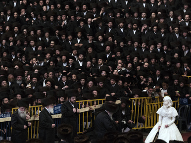 25-ezres násznép zsidó rekordesküvőn