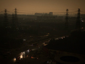 Elsötétült az ég Pekingben