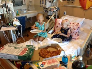 Pizzacunami a gyerekkórházban