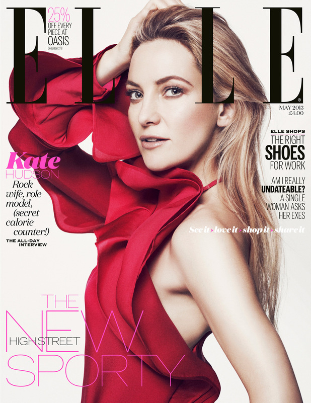 Kate Hudson elegáns Gucciban a brit Elle címlapján.
