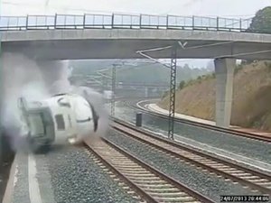 Videó a spanyol vonatbalesetről