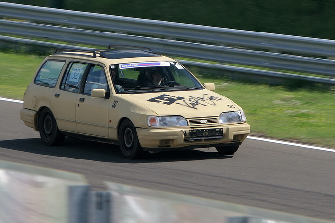 Well, it is not a typical trackday car, but Sipos loves it