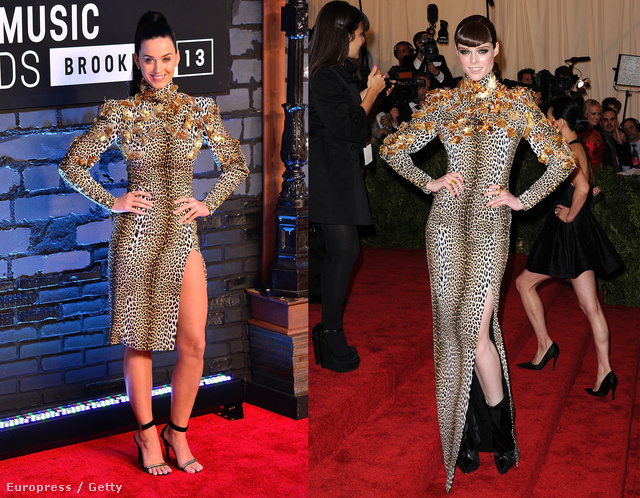 Katy Perry-nek ugyanaz a leopárdmintás ruha tetszett meg, mint nemrég Coco Rochának.