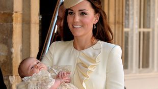 Katalin hercegné Alexander McQueenben vitte keresztelni fiát