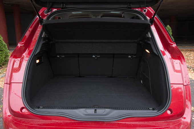 The luggage compartment wins no trophies for its size if you opt for the spare tyre 