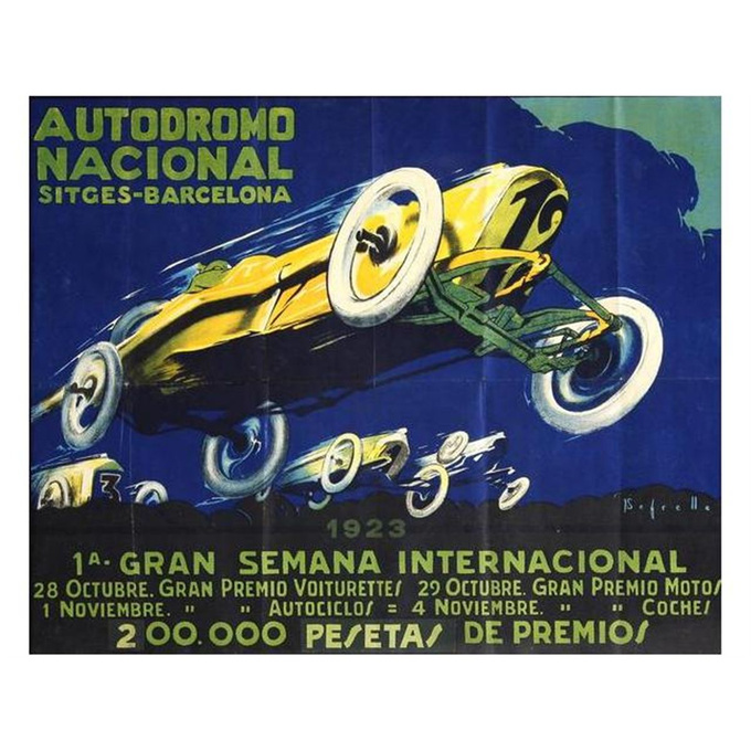 Poster of the 1923 GP-race 