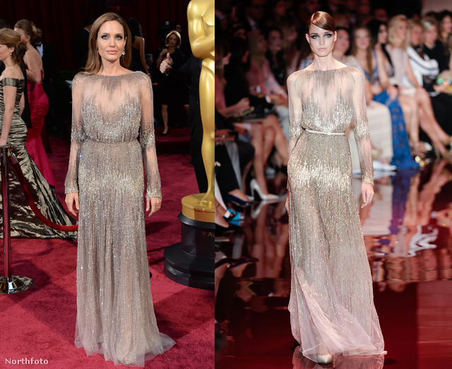 Angelina Jolie az Oscar-esten.