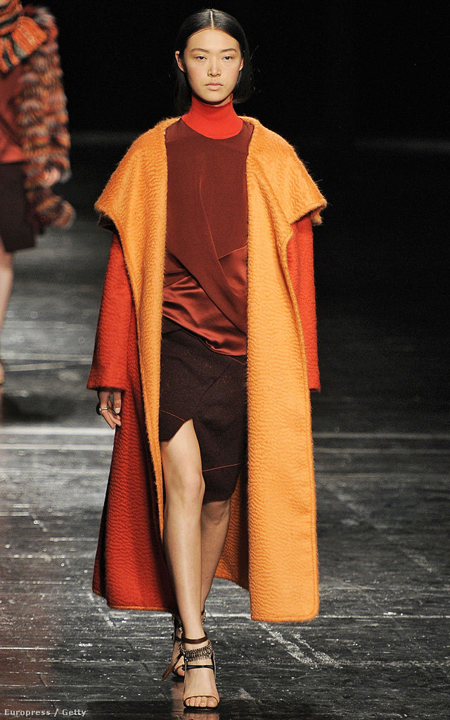 Prabal Gurung viszont szívesebben látná narancsszínű kabátban a nőket.