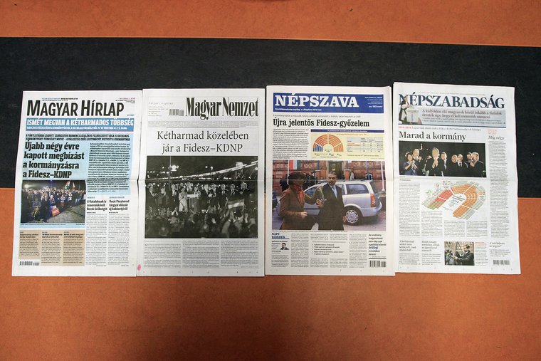 Így fogadták a lapok az újabb Fidesz-győzelmet