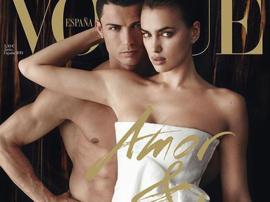 Ronaldo meztelenül pózol a Vogue címlapján