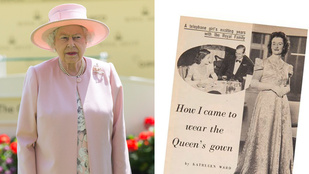 Elárverezik II. Erzsébet púderrózsaszín ruháját