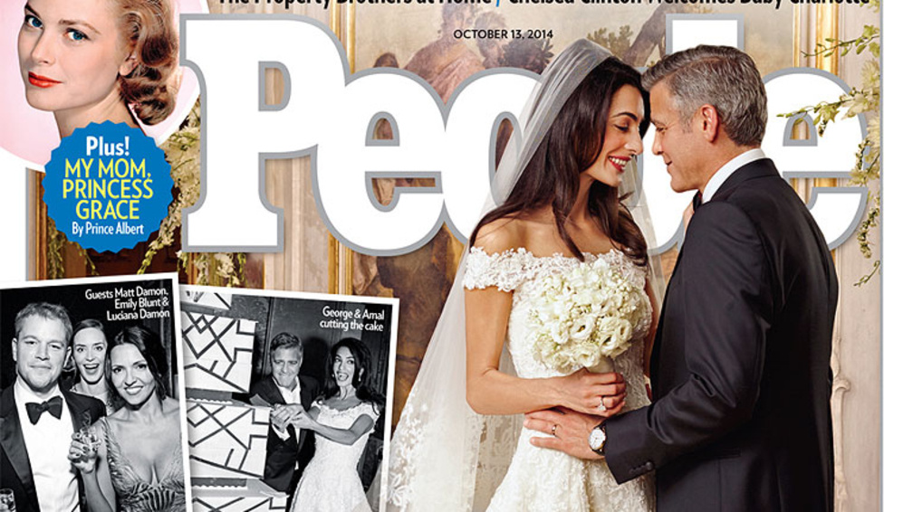 Itt az első kép Clooney nejének esküvői ruhájáról