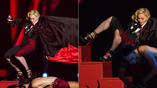 Madonna még egy óriási zakózásból is jól jön ki