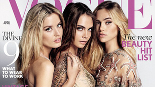 Ilyen, amikor három szupermodell a Vogue-ban pucérkodik