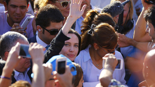 Angelina Jolie szír menekülteket látogatott Törökországban