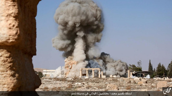 Már fotók bizonyítják Palmüra felrobbantását