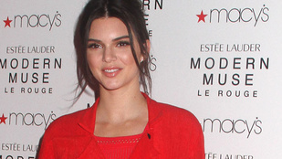 Kendall Jenner a csúnyájáig sliccelt ruhában örült  a világnak