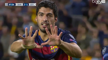 Suárez rögtön a sérült Messire gondolt a gólja után