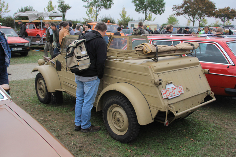 A második világháborús Kübelwagen a hetvenes évek közepén már hivatalosan is veteránnak számíthatott