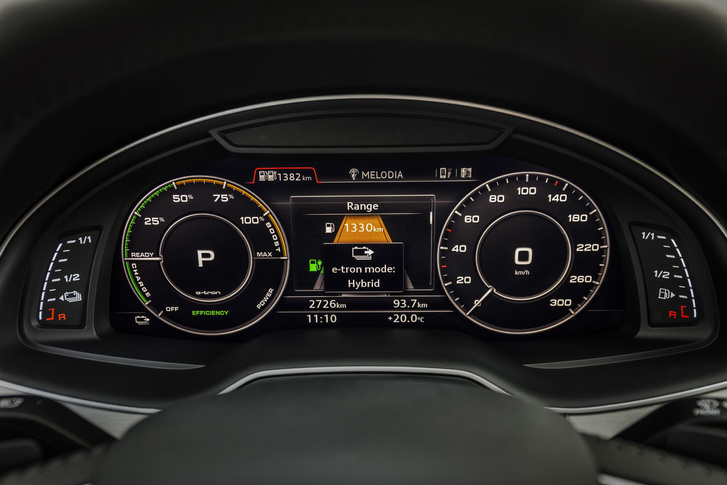 Audi Virtual Cockpit - fordulatszámmérő helyett a teljesítményről tájékoztat