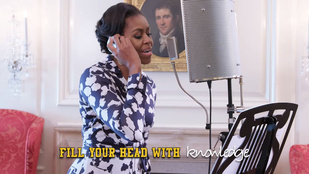 Ezen a videón az amerikai elnök felesége reppel