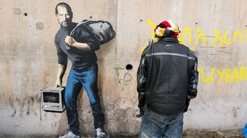 Banksy egy menekülttáborba vitte Steve Jobsot