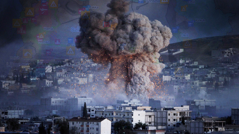 Térképen ez egész szíriai válsággóc