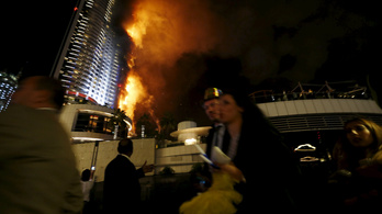 Fáklyaként lángolt egy dubaji luxushotel