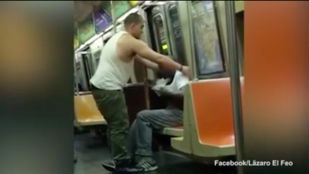 Atlétára vetkőzött a metróban, és saját ruháit adta a hajléktalanra