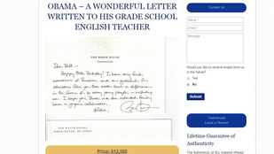 Eladná a levelet, amit az elnök küldött a születésnapjára?