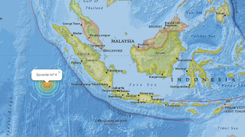 Cunamiriadó, hatalmas földrengés történt Indonéziában