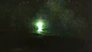 Zöld robbanás vetett véget egy UFO földi pályafutásának